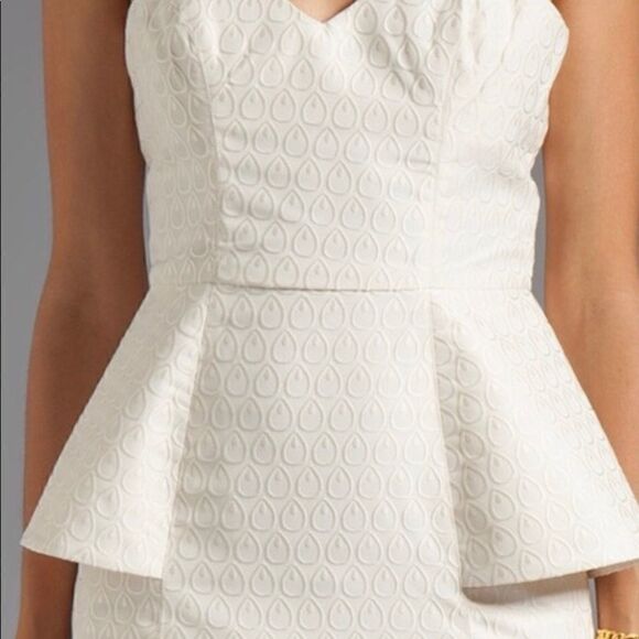 Keepsake the Label Friend Crush Jacquard Peplum Mini Dress - Picture 3 of 14